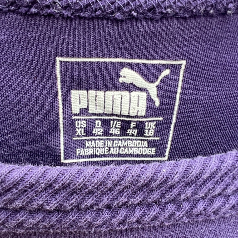 PUMA Pullover Round Neck Sweatshirt Purple Size X-large - Picture 4 of 4